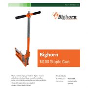 Bighorn M100 Staple Gun - Docu Image